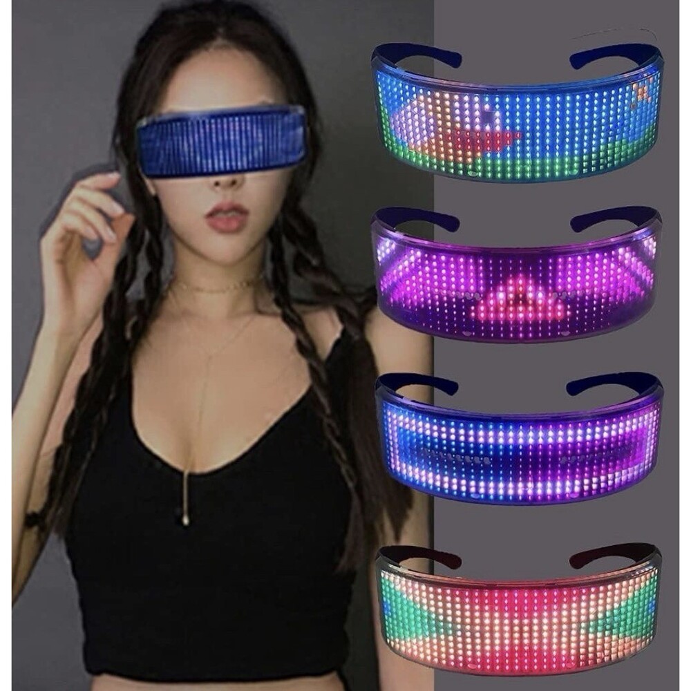 Shining Glasses LED Customizable Bluetooth‎ Glasses SHIPS FROM CANADA